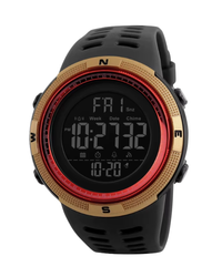 SKMEI 1251 M UNISEX Dorado-Rojo