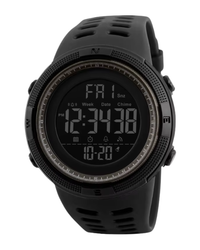 SKMEI 1251 M UNISEX Negro-Plateado